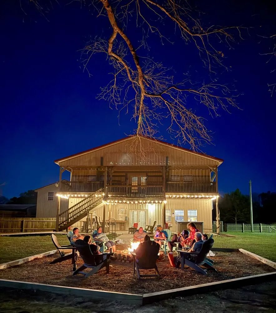 Telling stories around the fire pit makes great memories!